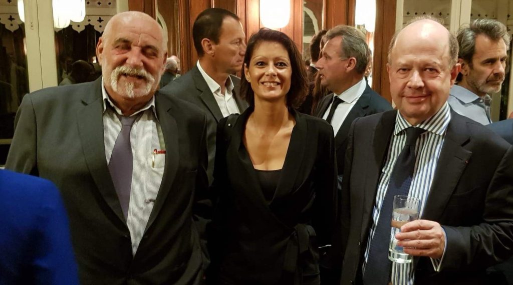 Christian Chevrier en compagnie de Jacques Lapouge et de Nathalie Delveaux